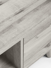 Grey Bronx Oak Effect Multi Bedside Table - Image 11 of 12