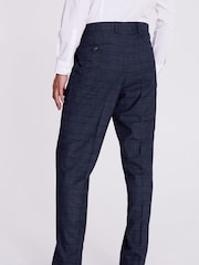 MOSS Navy Blue Check Suit: Trousers - Image 2 of 4