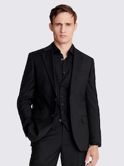 MOSS Black Stretch Suit: Jacket - Image 1 of 9