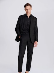 MOSS Black Stretch Suit: Jacket - Image 5 of 9