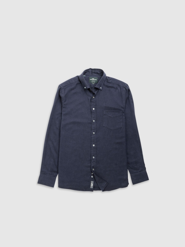 Rodd & Gunn Dark Blue Barrhill Sports Fit Shirt - Image 1 of 2 Rodd & Gunn Dark Blue Barrhill Sports Fit Shirt - Image 1 of 2