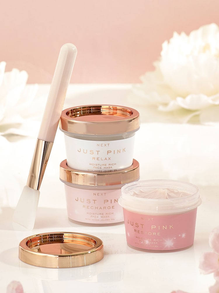 Just Pink Face Mask Trio Set - Image 2 of 4