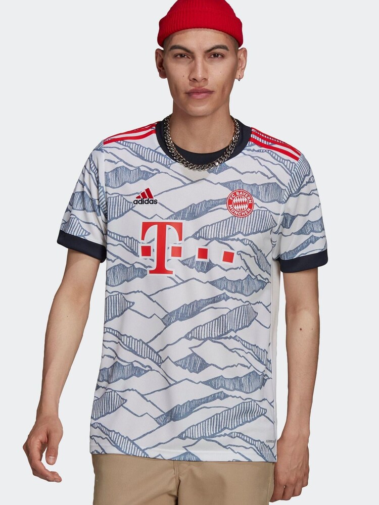 adidas FC Bayern 21/22 Third White Jersey - Image 1 of 7