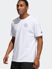 adidas White Avatar James Harden 100% Cotton Graphic T-Shirt - Image 1 of 6