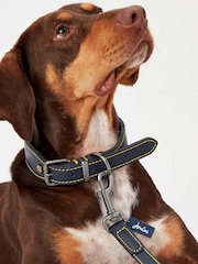 Joules Blue Adjustable Leather Dog Collar - Image 2 of 4