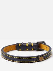 Joules Blue Adjustable Leather Dog Collar - Image 3 of 4