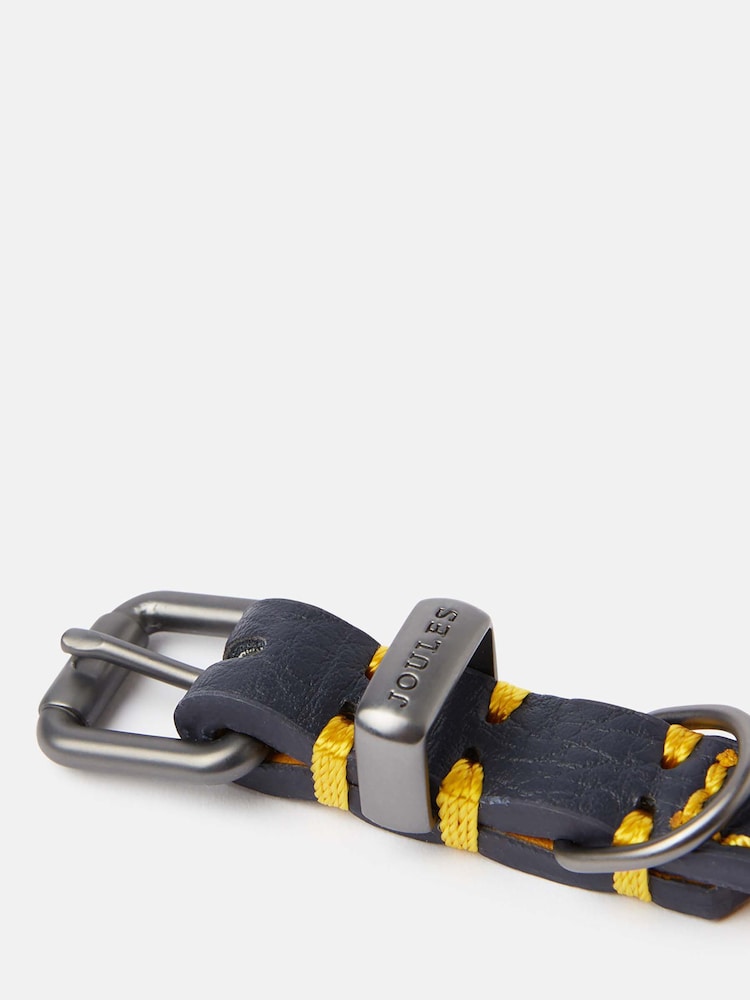 Joules Blue Adjustable Leather Dog Collar - Image 4 of 4