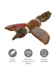Joules Brown Plush Pheasant Dog Toy - Image 4 of 4