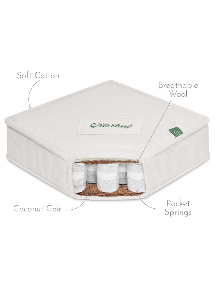 The Little Green Sheep Sprung Cot Mattress - Image 2 of 7