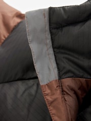 Neutral/Black Fleece Lined Padded Puffer Coat (3-16yrs) - Image 9 of 10