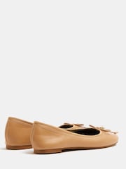 River Island Beige Bow Ballerina Shoes - Image 3 of 5
