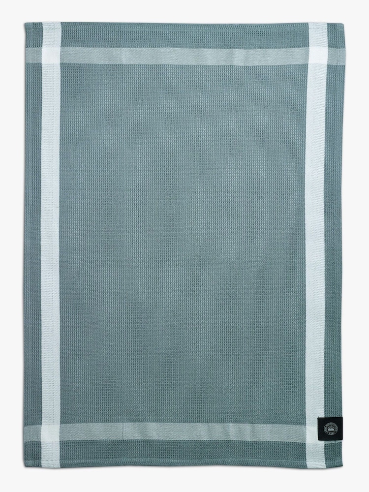 Kew Gardens Set of 3 Green 100% Cotton Tea Towels - Image 4 of 4