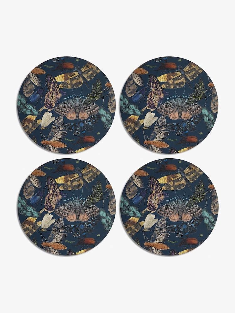 Kew Gardens Blue Midnight Set of  4 Placemats - Image 1 of 2