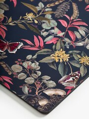 Kew Gardens Blue Set of 4 Midnight Floral Placemat - Image 2 of 2