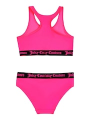 Juicy Couture Pink Logo Elastic Swim Set - Image 2 of 2