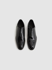 Reiss Black Bay Leather Whole Cut Shoes - Image 2 of 5