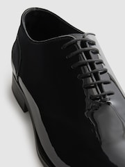 Reiss Black Bay Leather Whole Cut Shoes - Image 4 of 5