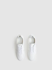 Reiss White Aira Low Top Leather Trainers - Image 5 of 7