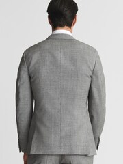 Reiss Grey Buxley Wool Wedding Suit Slim Fit Blazer - Image 5 of 6