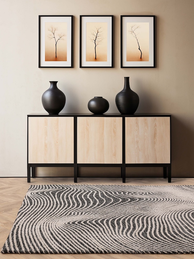 Asiatic Rugs Black Mason Magnitude Rug - Image 1 of 4