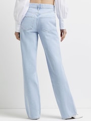 Голубые джинсы в винтажном стиле River Island - Изображение 2 из 3
