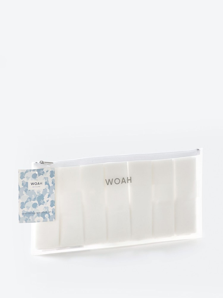 WOAH by Next Set of 7 Cleansing Face Flannels - Image 3 of 3