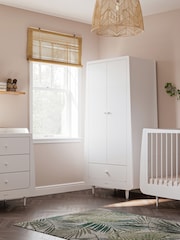 Snuz White SnuzKot Skandi 3 Piece Nursery Furniture Set - Image 1 of 8