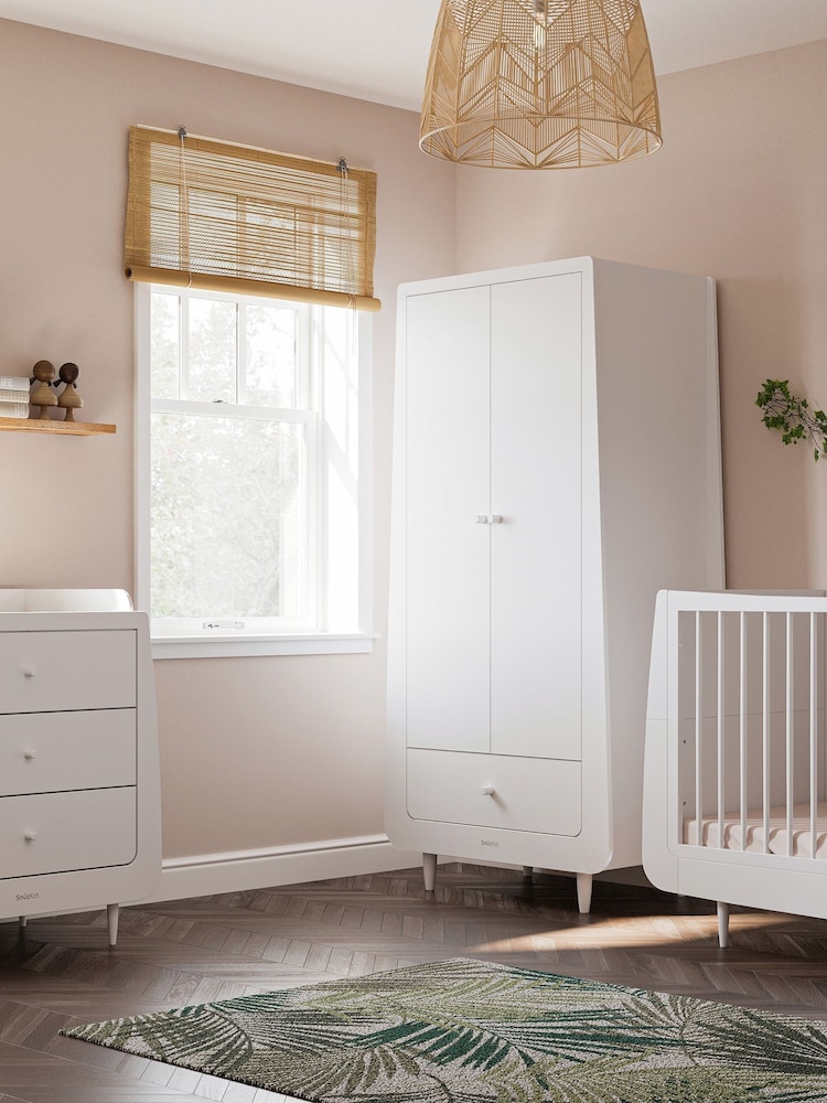 Snuz White SnuzKot Skandi 3 Piece Nursery Furniture Set - Image 1 of 8