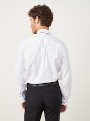 White/Black Regular Fit Single Cuff Shirt And Tie Pack - Image 4 of 7