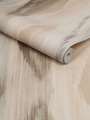 Neutral Abstract Ikat 10M Wallpaper - Image 4 of 4