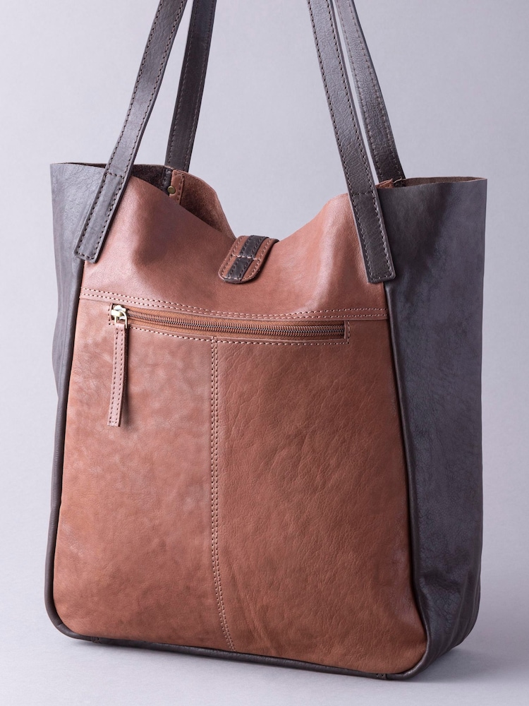 Lakeland Leather Tan Brown Hartsop Leather Tote Bag - Image 2 of 6