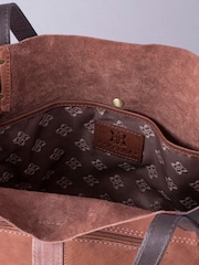 Lakeland Leather Tan Brown Hartsop Leather Tote Bag - Image 4 of 6