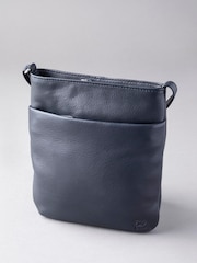 Lakeland Leather Navy Lowther Leather Cross-Body Bag - Image 1 of 3