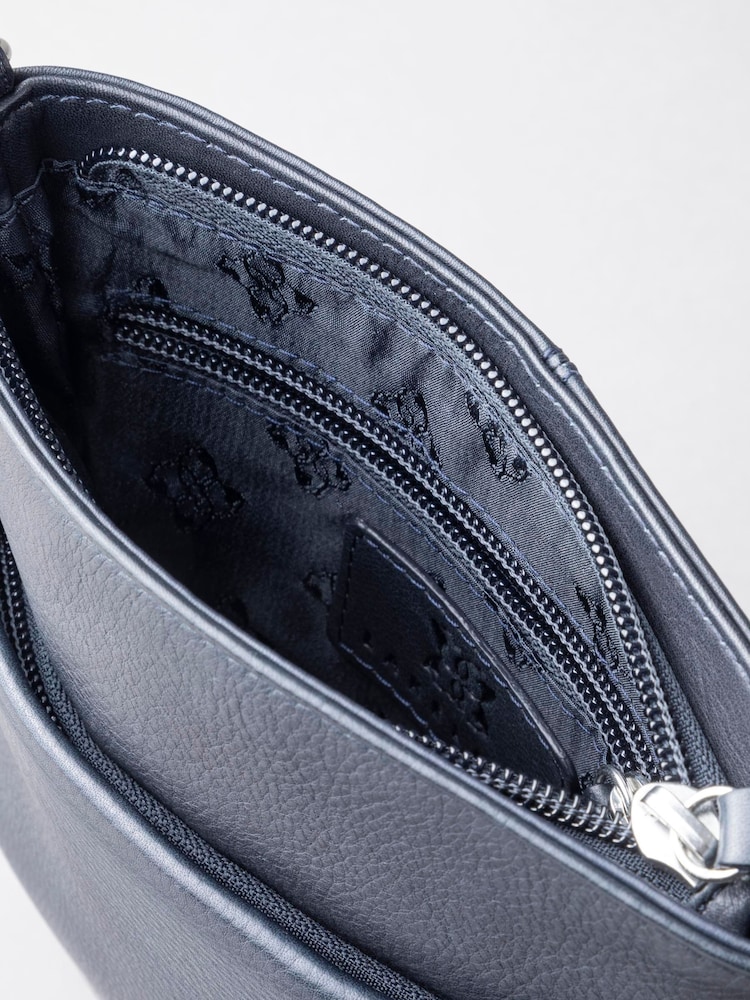 Lakeland Leather Navy Lowther Leather Cross-Body Bag - Image 3 of 3