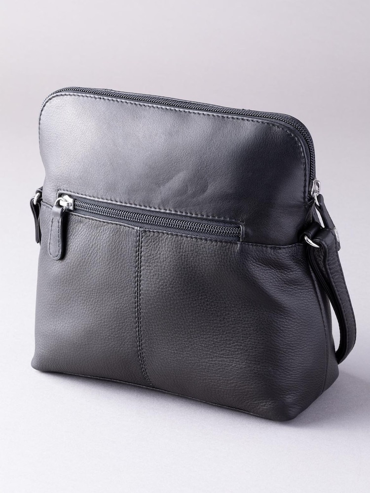 Lakeland Leather Black Raven Cross-Body Bag - Image 2 of 5