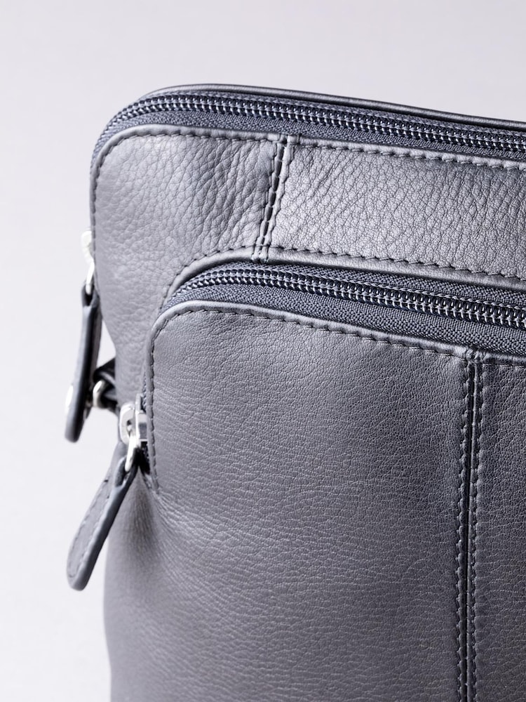 Lakeland Leather Black Raven Cross-Body Bag - Image 5 of 5