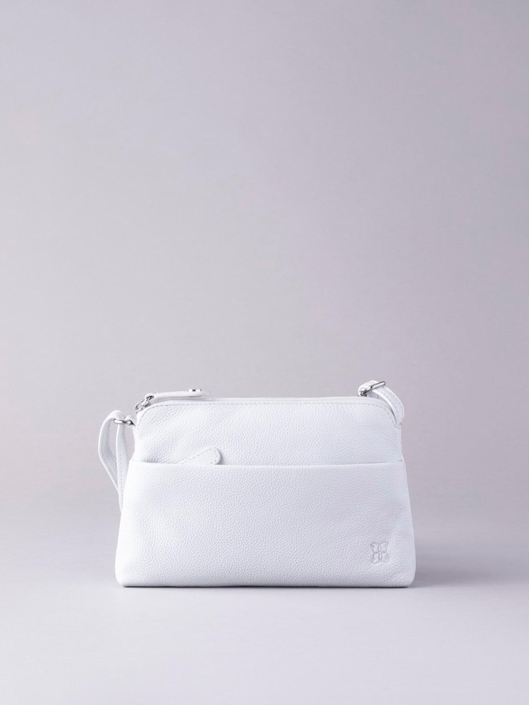 Lakeland Leather White Small Rydal Cross-Body Bag - Image 1 of 5