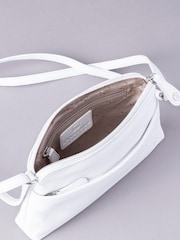 Lakeland Leather White Small Rydal Cross-Body Bag - Image 3 of 5