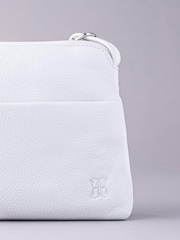 Lakeland Leather White Small Rydal Cross-Body Bag - Image 5 of 5