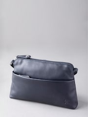 Lakeland Leather Blue Small Rydal Cross-Body Bag - Image 2 of 3