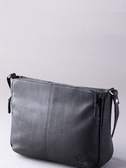 Lakeland Leather Black Ambleside Cross-Body Bag - Image 1 of 6