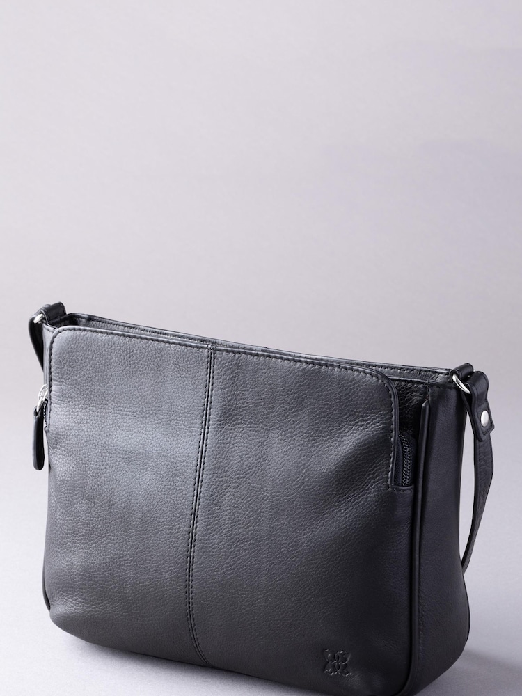 Lakeland Leather Black Ambleside Cross-Body Bag - Image 1 of 6