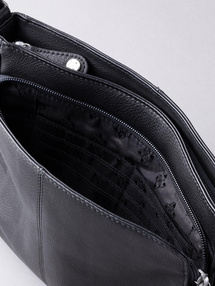 Buy Lakeland Leather Black Ambleside Cross-Body Bag from Next Slovakia