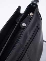 Černý - Taška přes tělo Lakeland Leather Ambleside - Obrázek 7 z 8