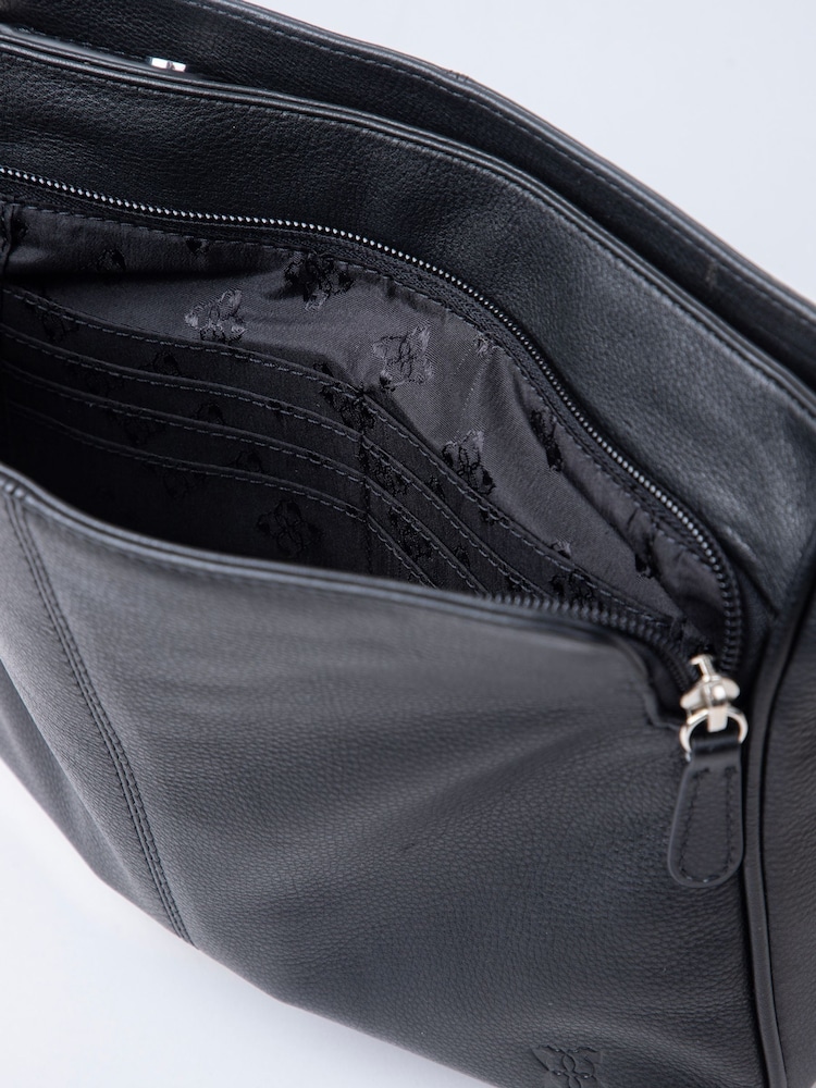 Černý - Taška přes tělo Lakeland Leather Ambleside - Obrázek 8 z 8