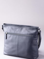 Lakeland Leather Navy Farlam Cross-Body Bag - Image 2 of 7