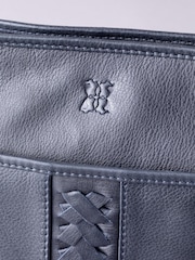 Lakeland Leather Navy Farlam Cross-Body Bag - Image 6 of 7