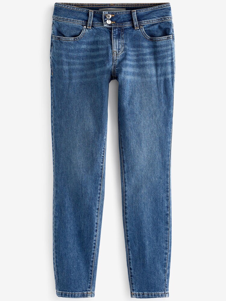 Dark Blue Low Rise Relaxed Skinny Jeans - Image 6 of 6