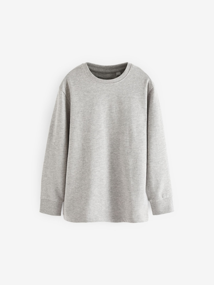 Grey Long Sleeve Cosy T-Shirt (3-16yrs) - Image 1 of 3