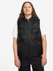 Nike Black Tech Fleece Utility Vest Gilet - Image 1 of 3